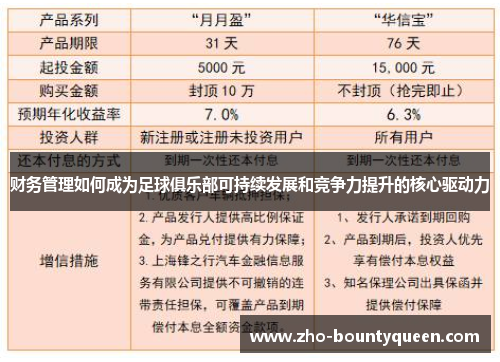 财务管理如何成为足球俱乐部可持续发展和竞争力提升的核心驱动力